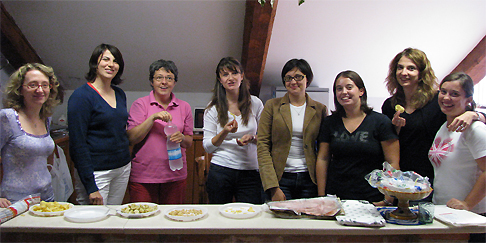 Alessandra, Katya, Bruna, Roberta, Giulia, Mariachiara, Francesca, Angela: <br>le donne del Direttivo TGS a Chioggia, 26 Settembre 2009. 